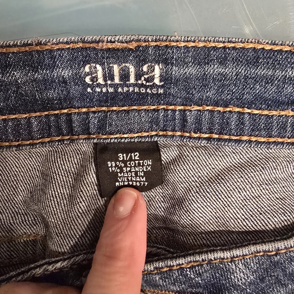 a.n.a Women's Boot Cut Jeans - Blue
